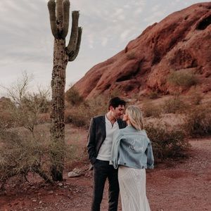 Custom Etsy “Just Married” Wedding Denim Jacket.
